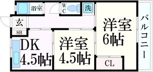 ヴィラ本山の物件間取画像